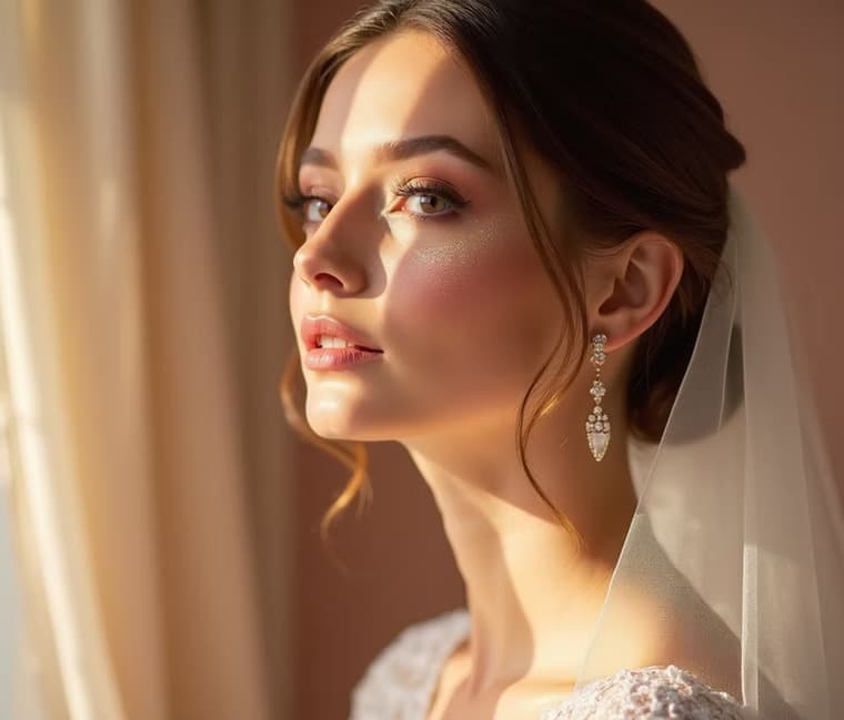 Luminous Sunlight Bridal Radiance & Veil