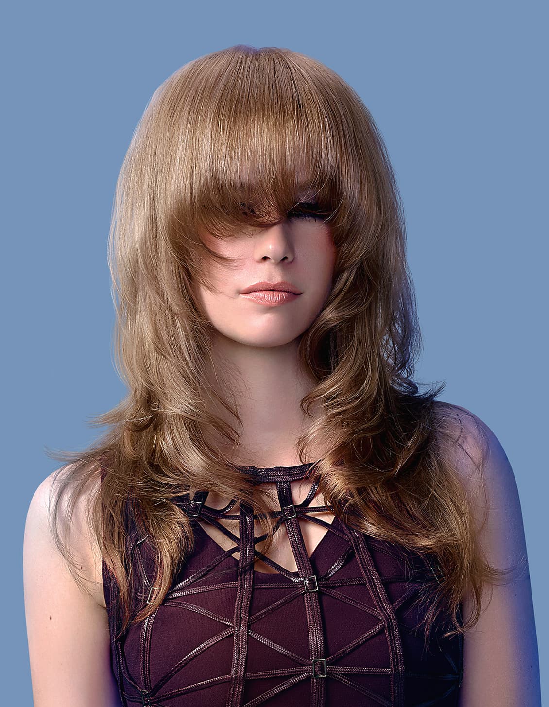 Feathered Caramel Layers & Volume Blowout